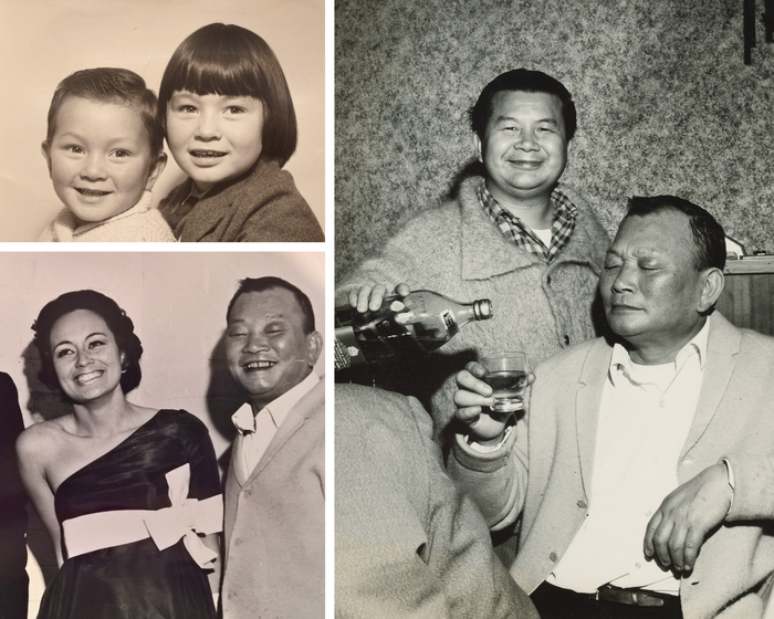 Collage of Mei Ling’s family photos